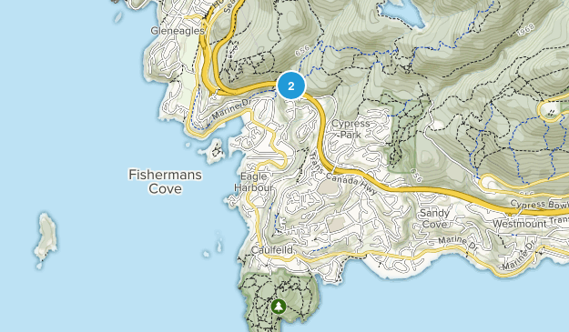 Caulfeild, British Columbia Map