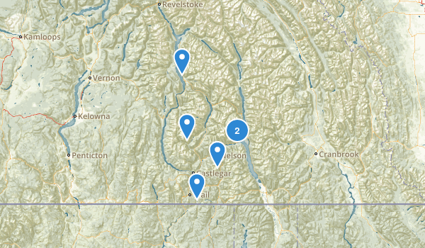 Central Kootenay, British Columbia Map