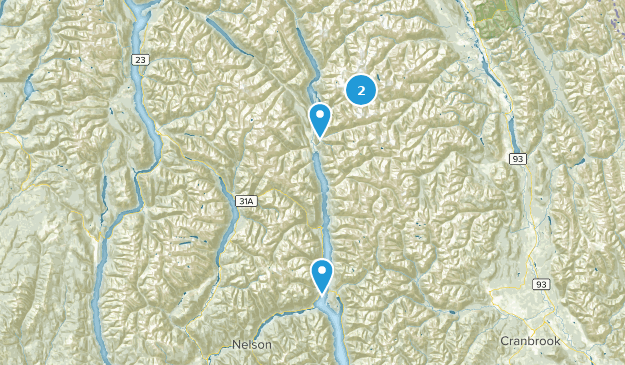 Central Kootenay D, Colombie-Britannique Map