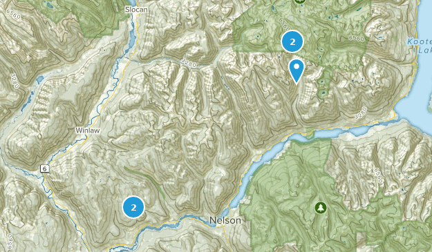 Central Kootenay F, Colombie-Britannique Map