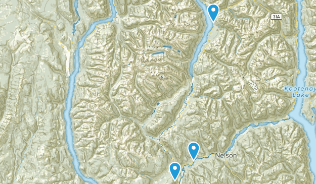 Central Kootenay H, Colombie-Britannique Map