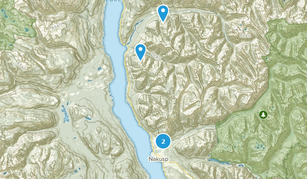 Central Kootenay K, British Columbia Map