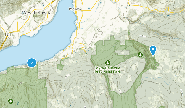 Central Okanagan, British Columbia Map