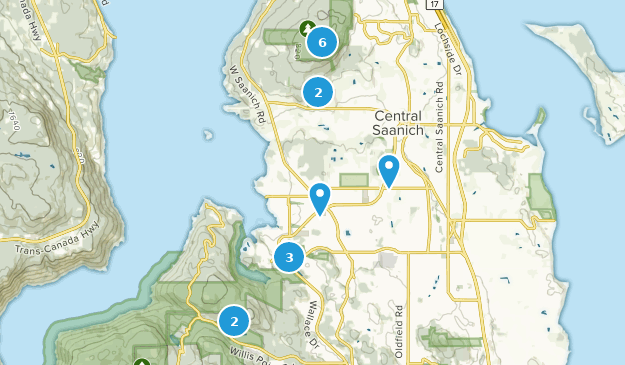 Central Saanich, British Columbia Map