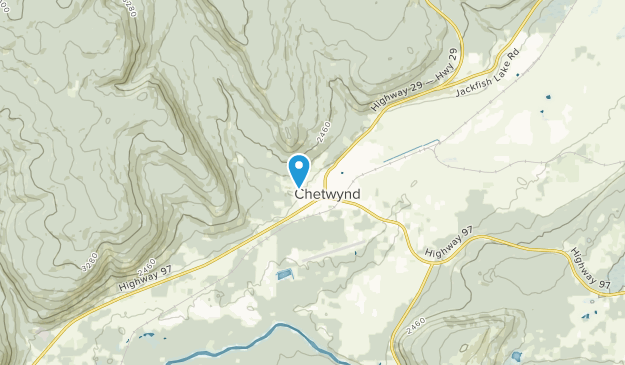 Chetwynd, British Columbia Map