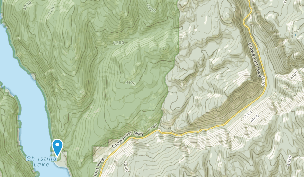 Christina Lake, Colombie-Britannique Map