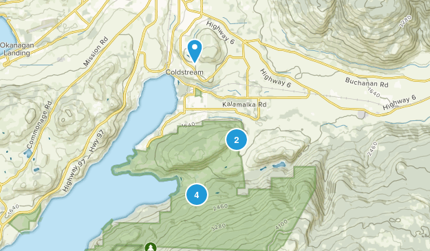 Coldstream, British Columbia Map