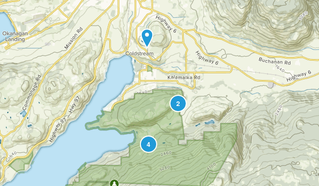Coldstream, British Columbia Map