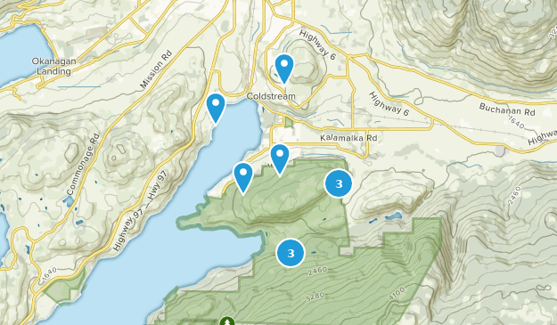 Coldstream, Colombie-Britannique Map