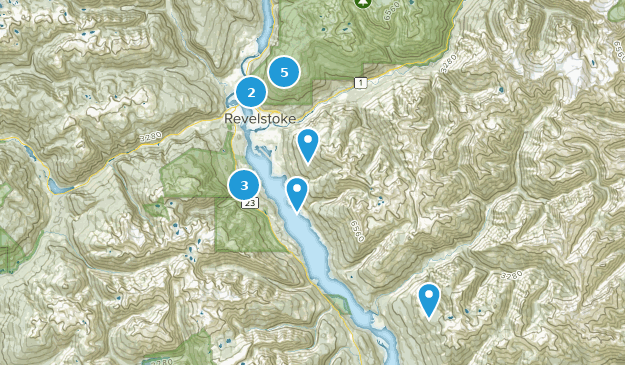 Columbia-Shuswap B, Colombie-Britannique Map