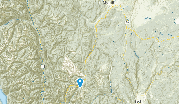 Coquihalla, British Columbia Map