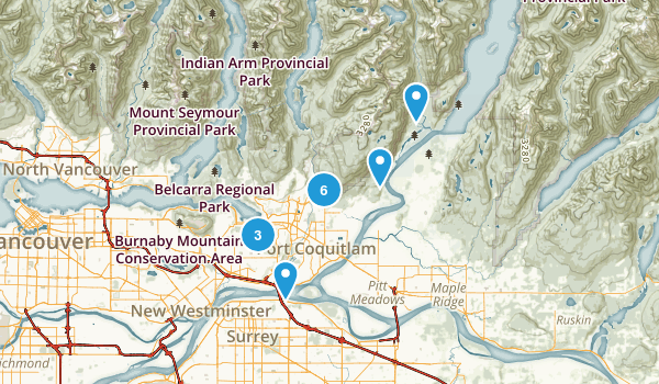 Coquitlam, British Columbia Map