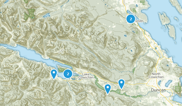 Cowichan Valley F, Colombie-Britannique Map