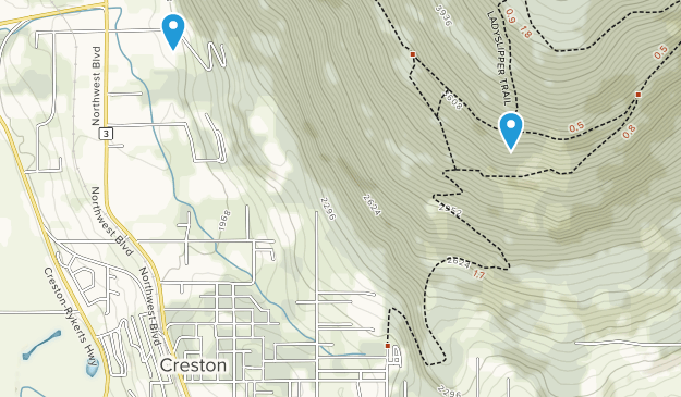 Creston, Colombie-Britannique Map