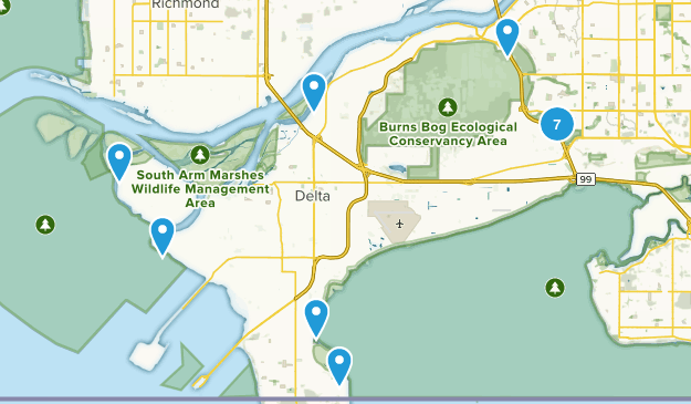 Delta, British Columbia Map