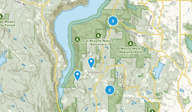 District Of Highlands, British Columbia Map