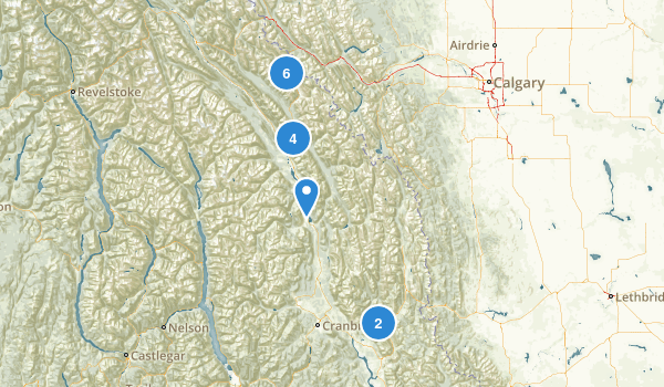 East Kootenay, British Columbia Map