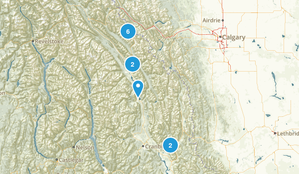 East Kootenay, British Columbia Map