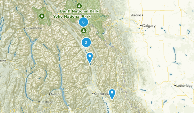 East Kootenay, British Columbia Map