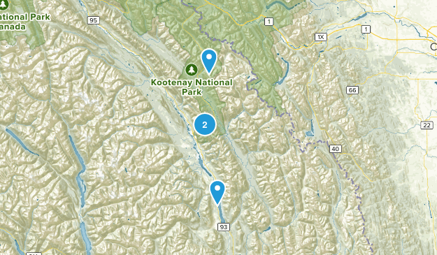East Kootenay, British Columbia Map
