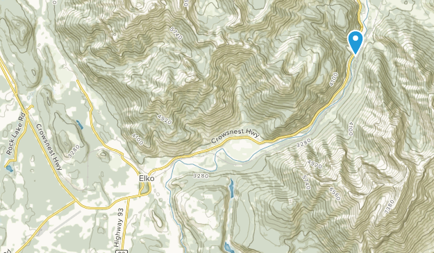 East Kootenay B, British Columbia Map
