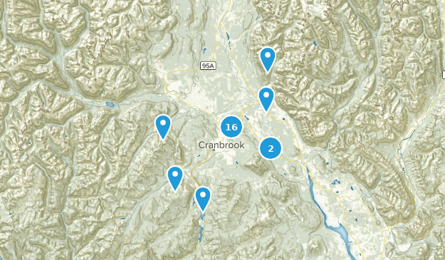 East Kootenay C, Colombie-Britannique Map
