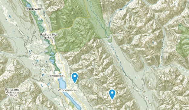 East Kootenay F, British Columbia Map