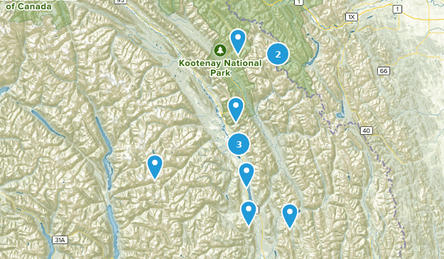 East Kootenay F, British Columbia Map