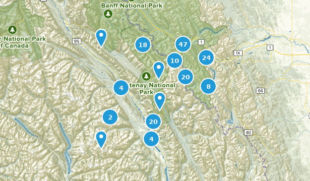 East Kootenay G, Colombie-Britannique Map