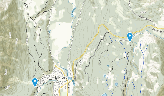 Elkford, British Columbia Map