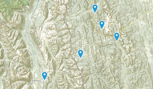 Elkford, Colombie-Britannique Map