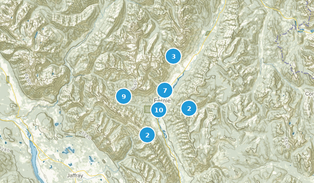 Fernie, British Columbia Map