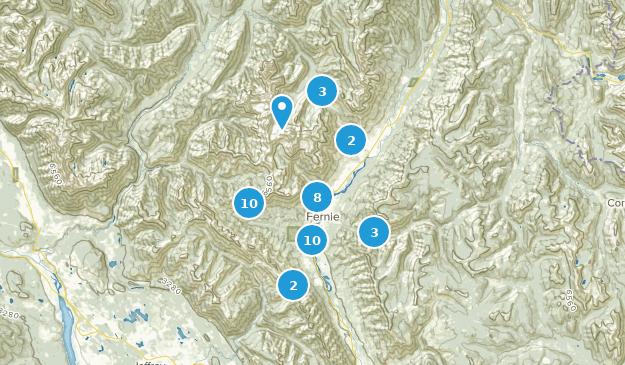 Fernie, Colombie-Britannique Map