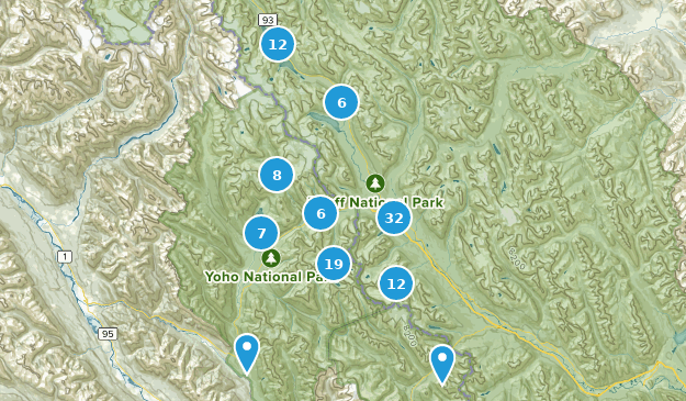 Field, British Columbia Map
