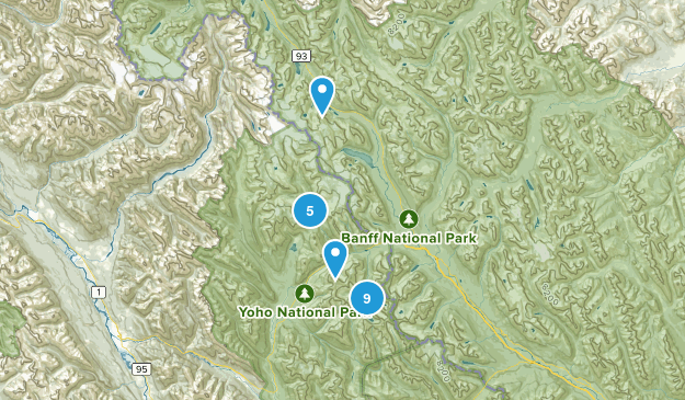 Field, British Columbia Map