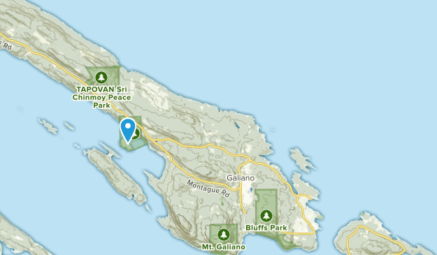 Galiano, British Columbia Map