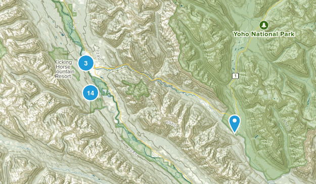 Golden, British Columbia Map