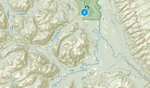 Good Hope Lake, British Columbia Map