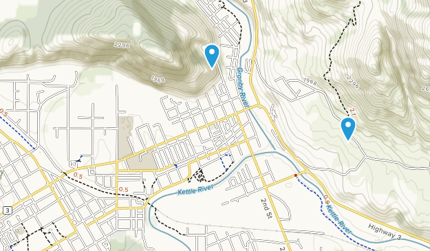 Grand Forks, British Columbia Map