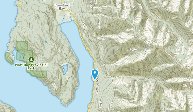 Gray Creek, British Columbia Map