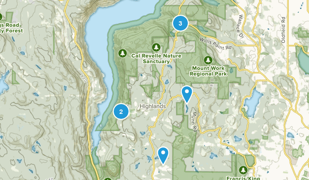 Highlands, British Columbia Map