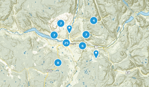 Kamloops, Colombie-Britannique Map