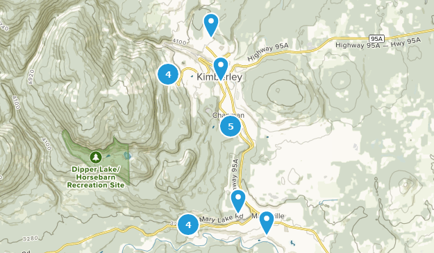 Kimberley, Colombie-Britannique Map