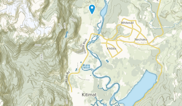 Kitimat, British Columbia Map