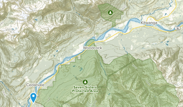 Kitwanga, British Columbia Map