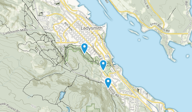 Ladysmith, British Columbia Map