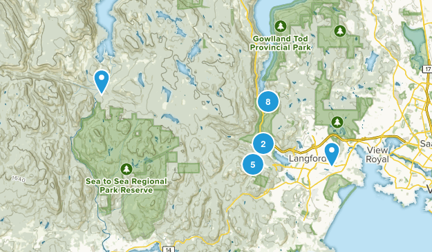 Langford, British Columbia Map