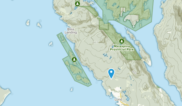 Lund, British Columbia Map