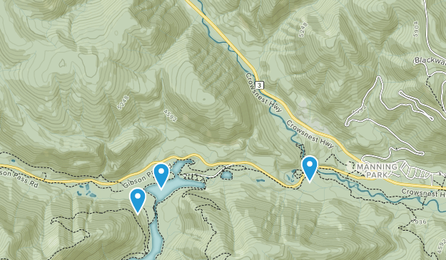Manning Park, British Columbia Map
