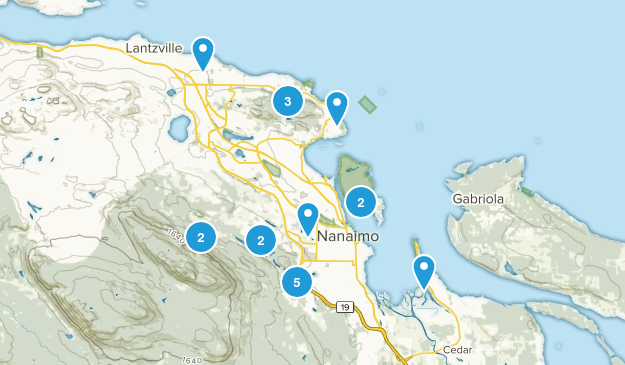 Nanaimo, British Columbia Map